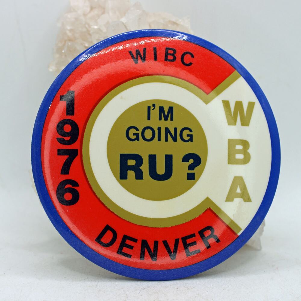 1976 Women's International Bowling Denver Co Tournament Pin Back Button